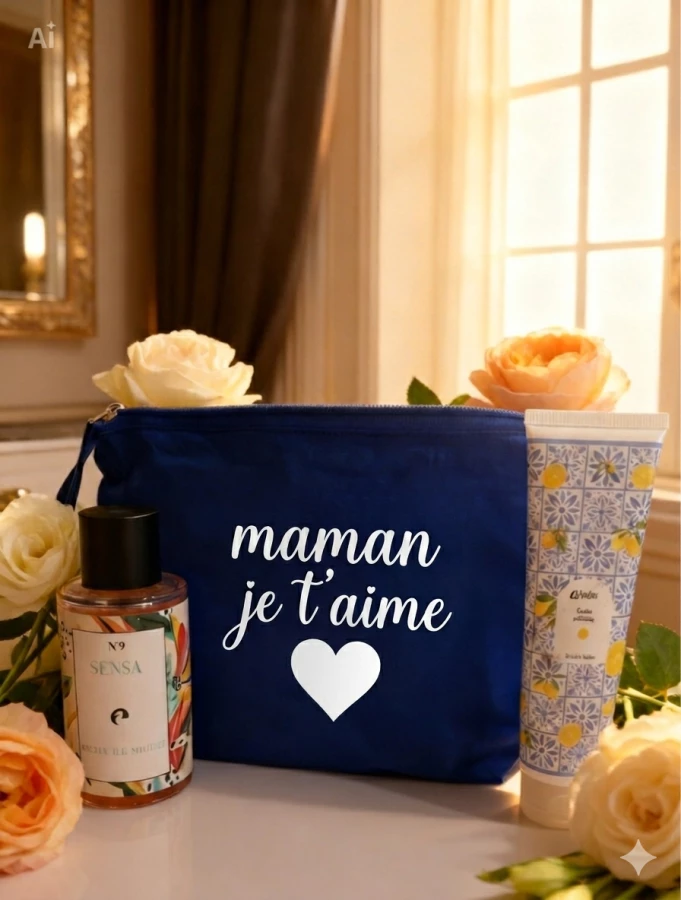 Trousse de maquillage Bleue