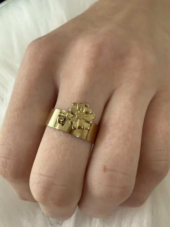 Bague Fleur pendante Nakupenda